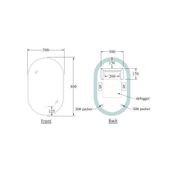 Solace Oval Led Mirror gallery detail image
