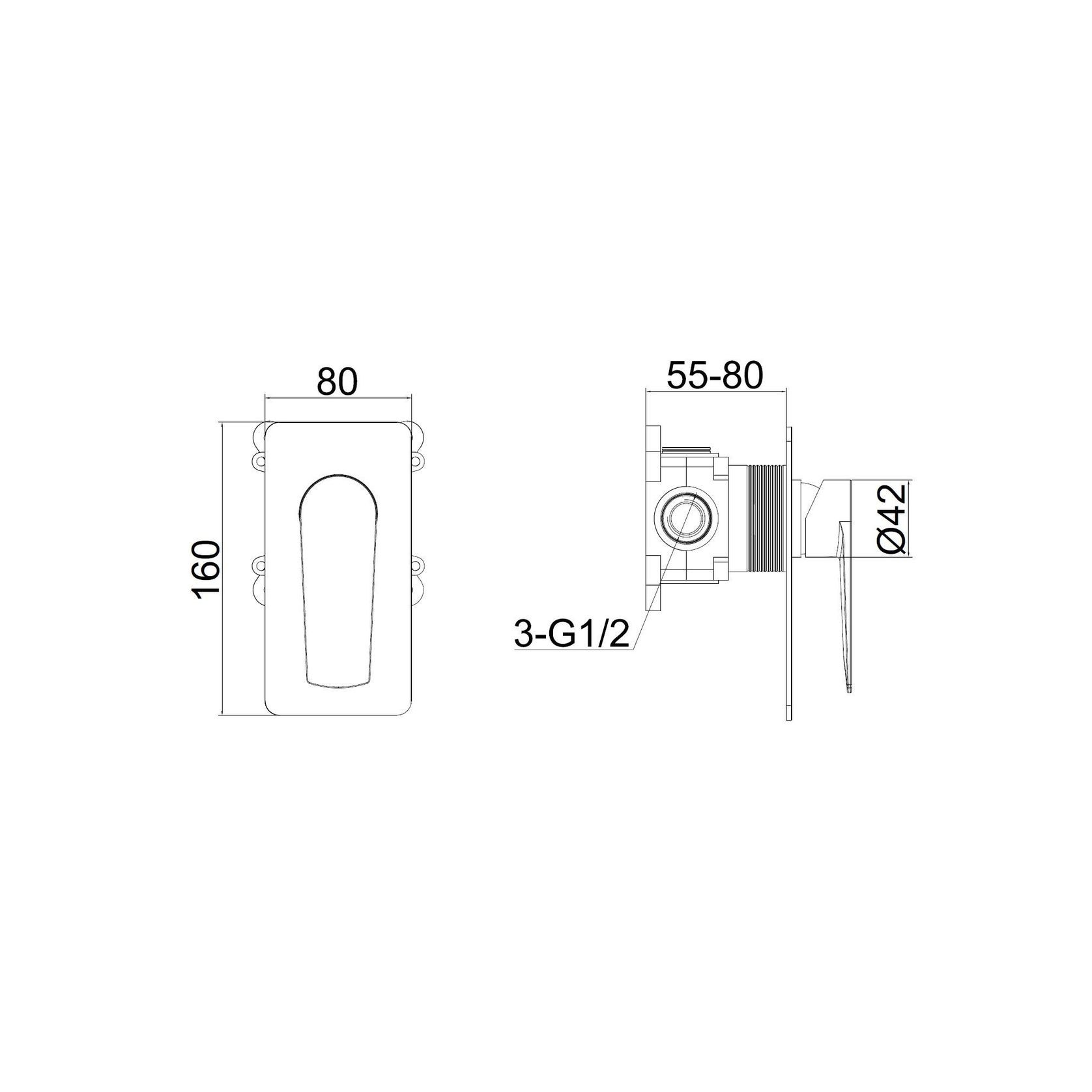 Code Pure Shower Mixer gallery detail image