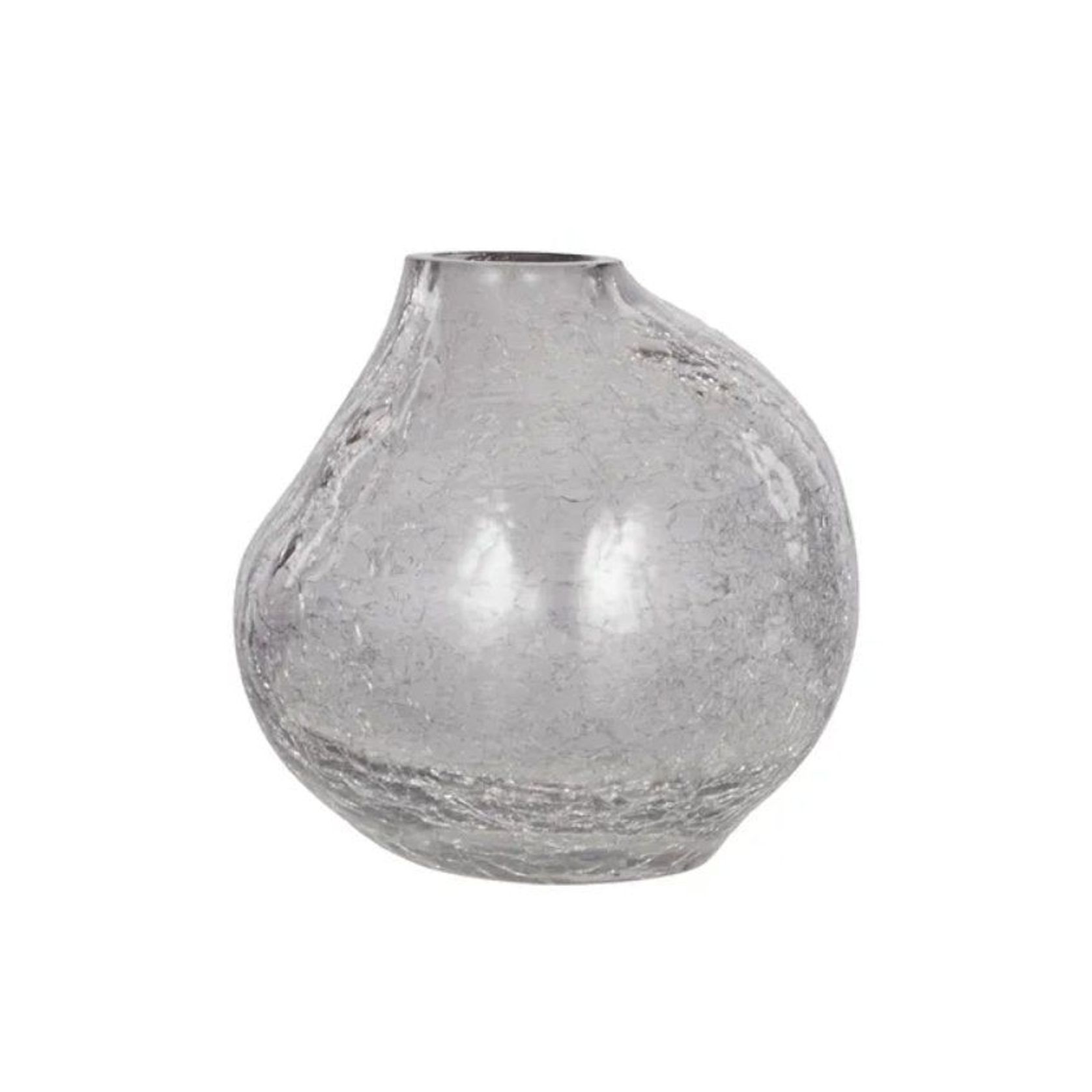 Mist Crackle Glass Vase gallery detail image