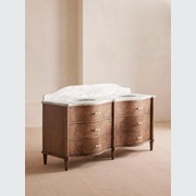Soho Home | Valerie Double Vanity | Arabescato Marble gallery detail image