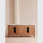 Soho Home | Valerie Double Vanity | Arabescato Marble gallery detail image