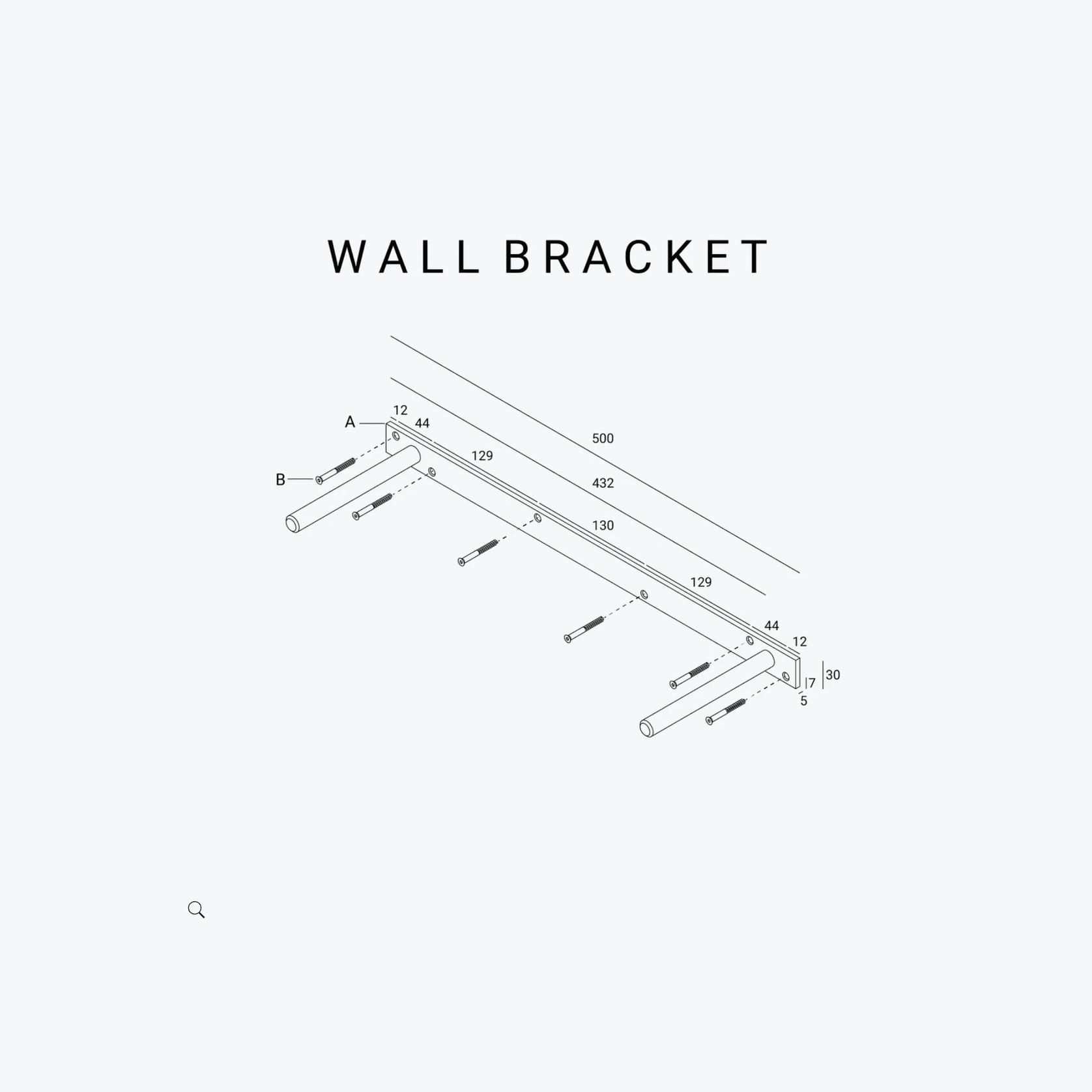 Hold Wall Shelf 210cm - Oak gallery detail image