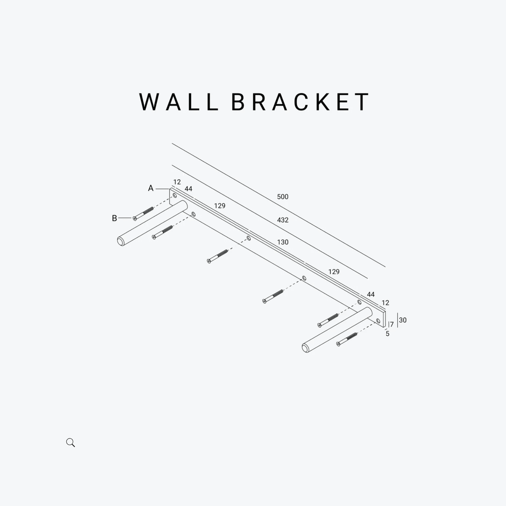 Hold Wall Shelf 70cm - Oak gallery detail image