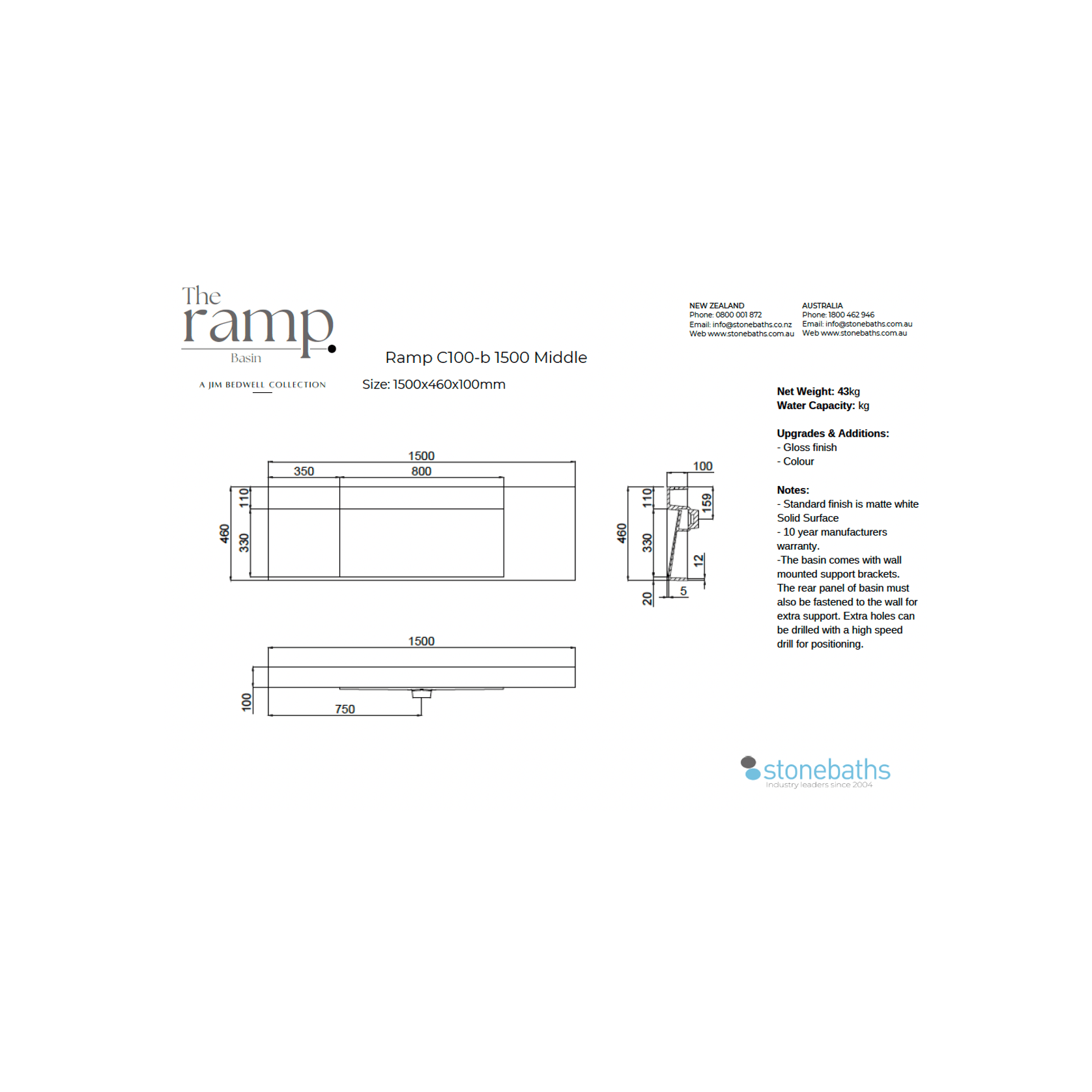 The Ramp Basin - Ramp C100-b 1500 Middle gallery detail image