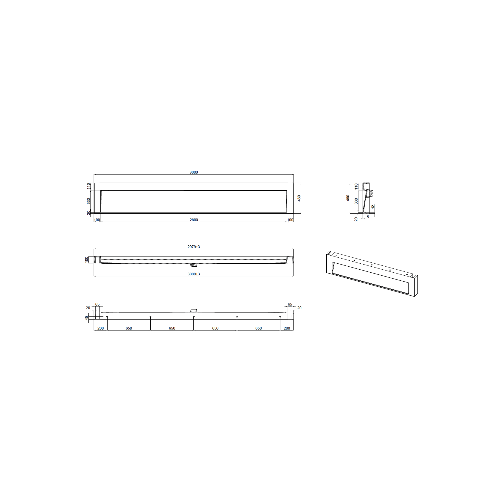 The Ramp Basin - Ramp C100 3000mm gallery detail image