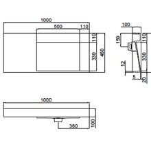 The Ramp Basin - Ramp C100-b 1000mm Right gallery detail image
