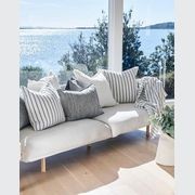 Sea Spray Throw - White /Navy Stripe 200x150 gallery detail image