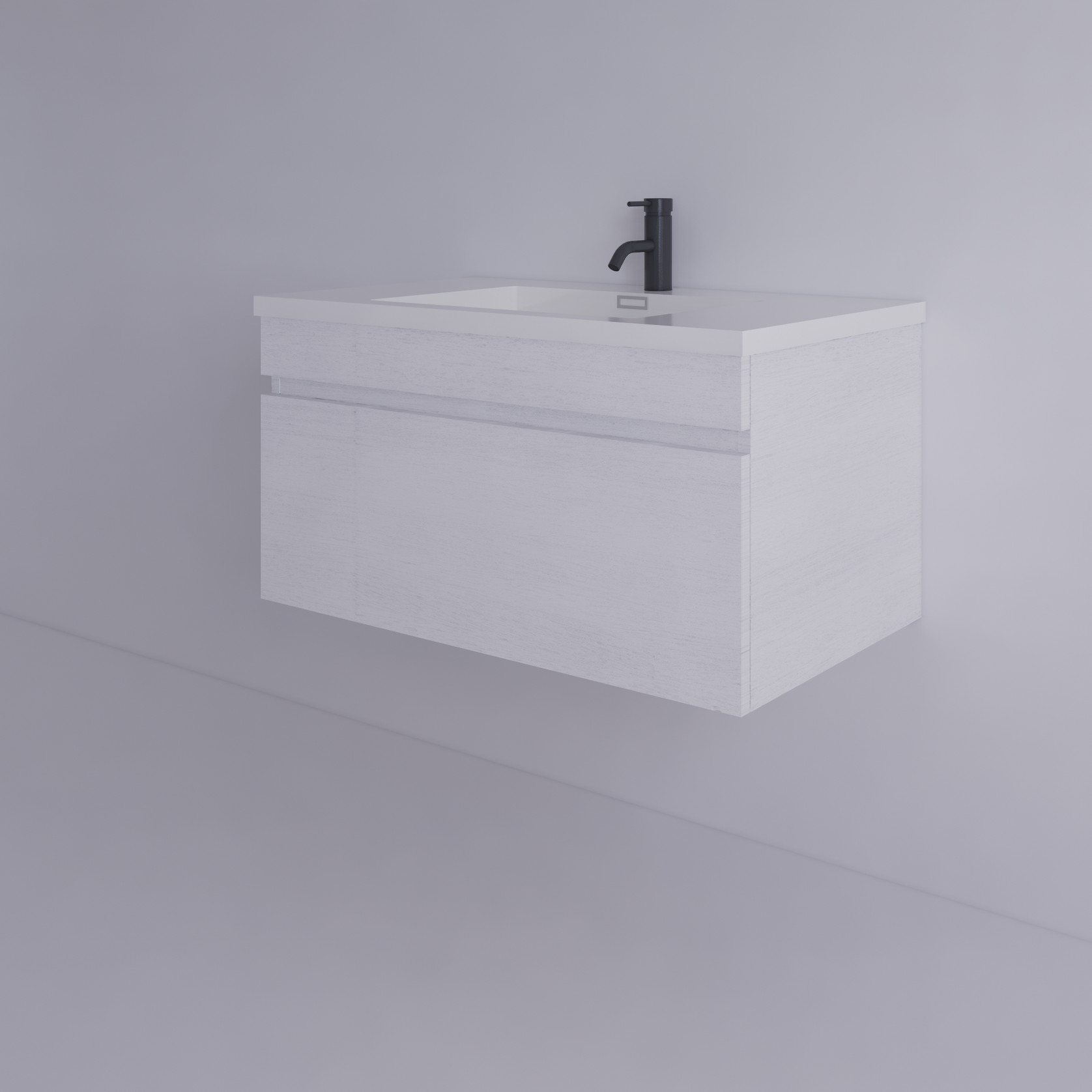 CODE LUX 1000 SINGLE DRAWER WALL HUNG VANITY gallery detail image