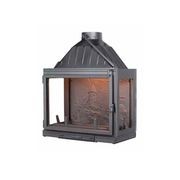 Seguin Multivision 8000 3 x Sided Cast Iron Fireplace  - Solid Back gallery detail image