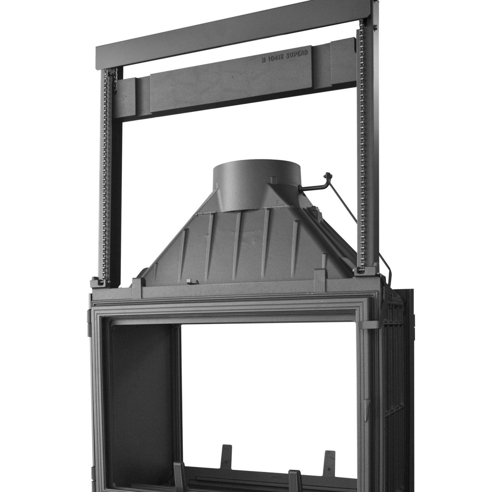 Seguin Multivision 8000 Double Sided Cast Iron Fireplace With Lift Door gallery detail image