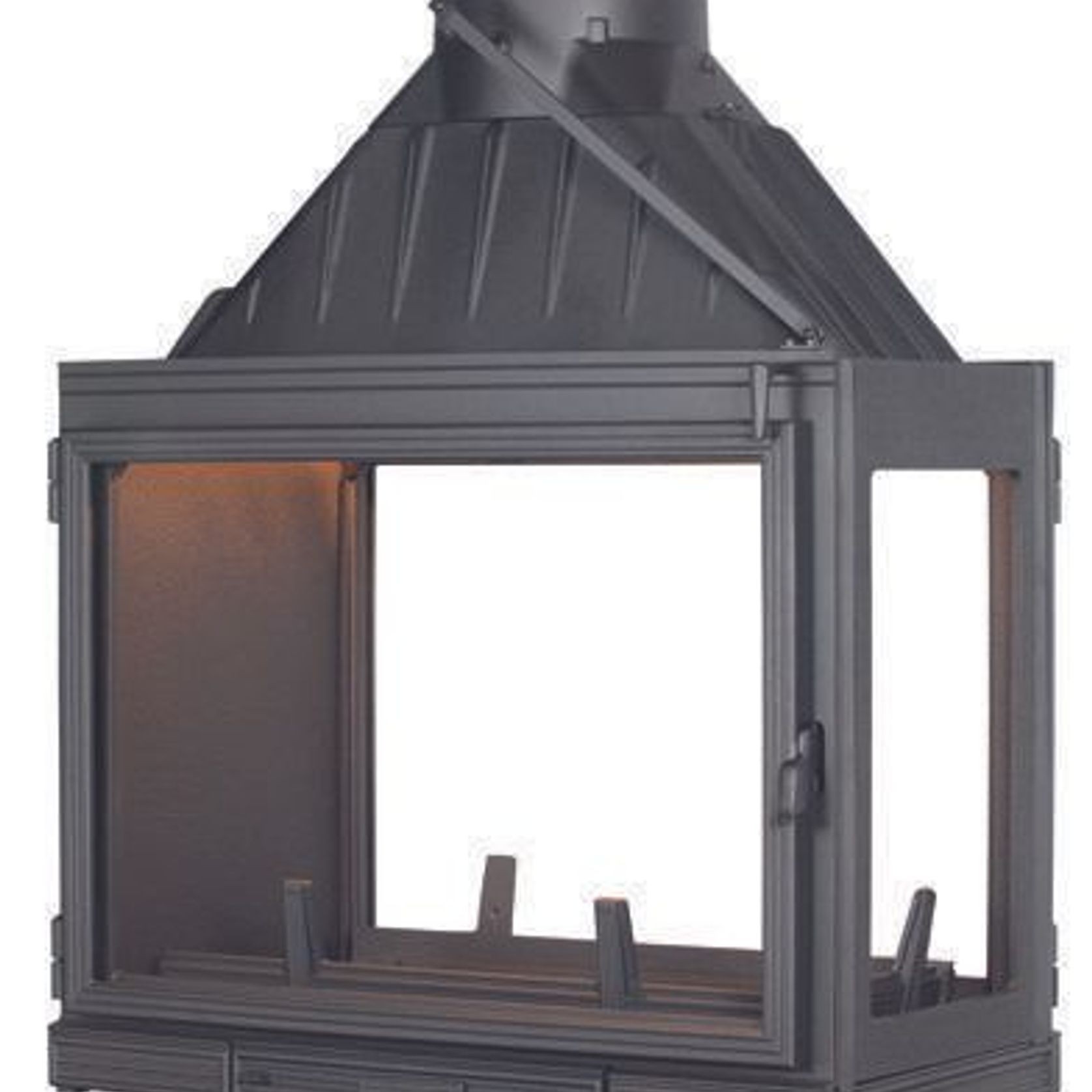 Seguin Multivision 8000 3 Sided Cast Iron Fireplace gallery detail image