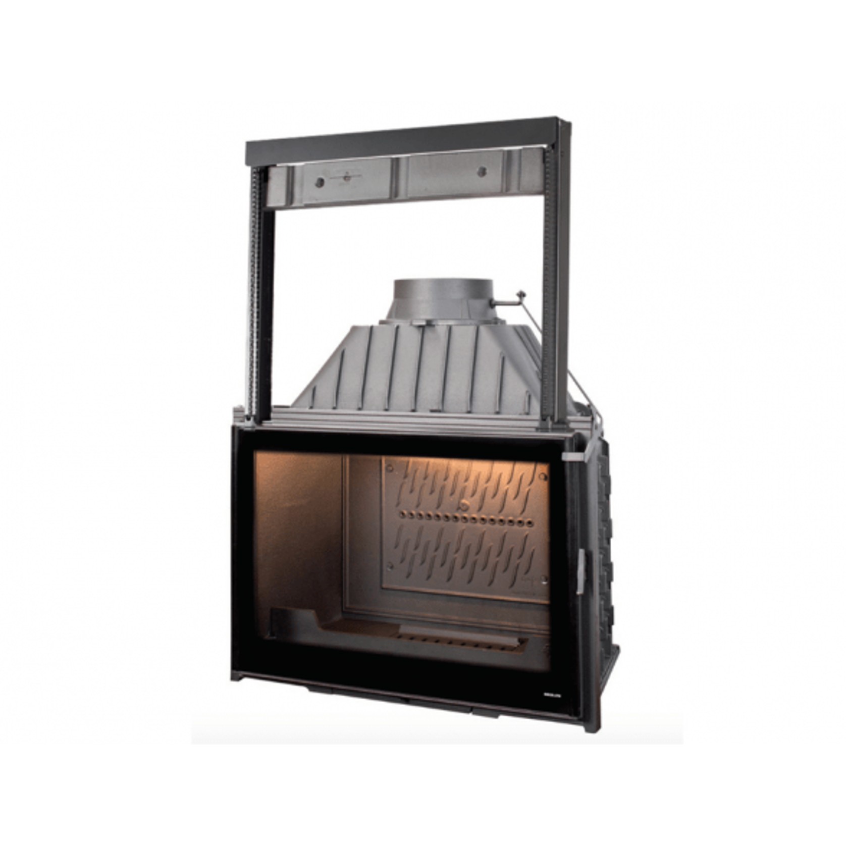 Seguin Super 9 Cast Iron Fireplace Lift Door Black Line gallery detail image
