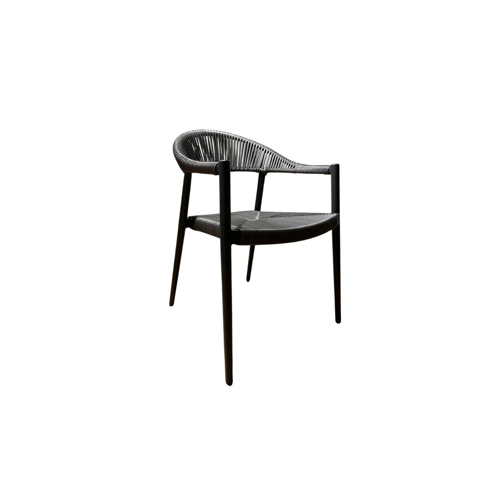 Serena Outdoor Dining Chair - Charcoal gallery detail image