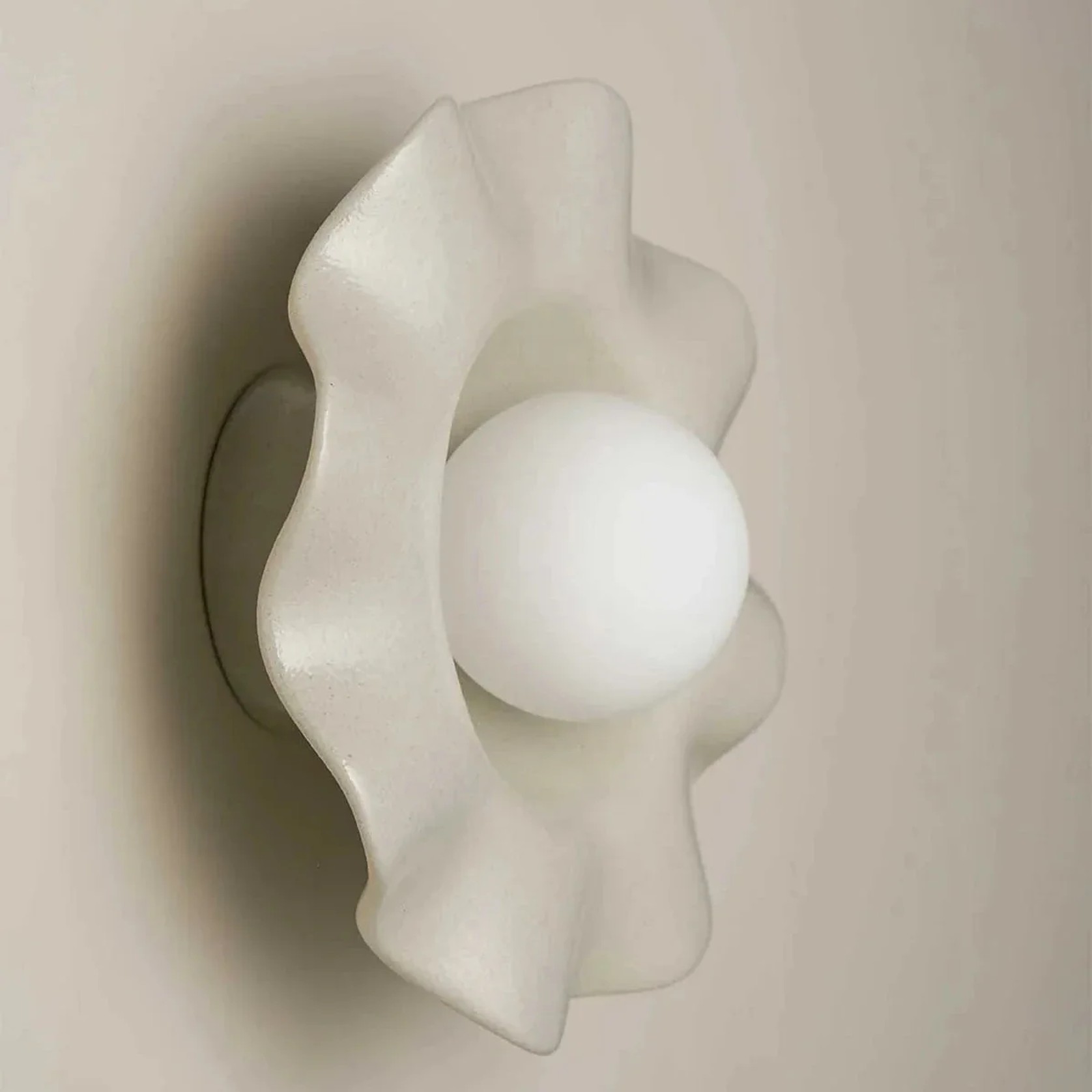 Ceramic Wall Pearl Sconce Light gallery detail image