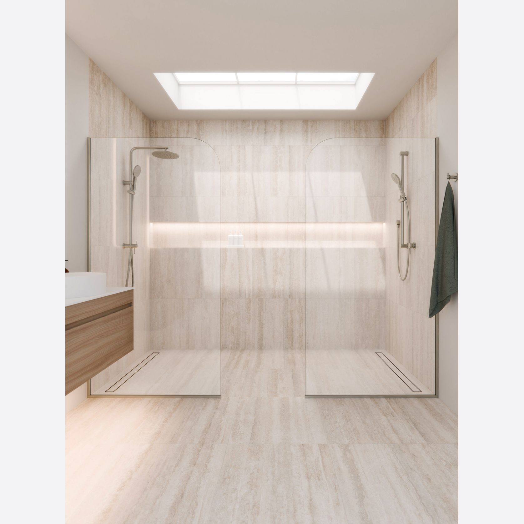 Code Super Clear Shower Screen Range | 1050mm gallery detail image