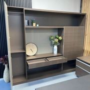 Carter Display Cabinet 2.4M - Coffee & Grey gallery detail image