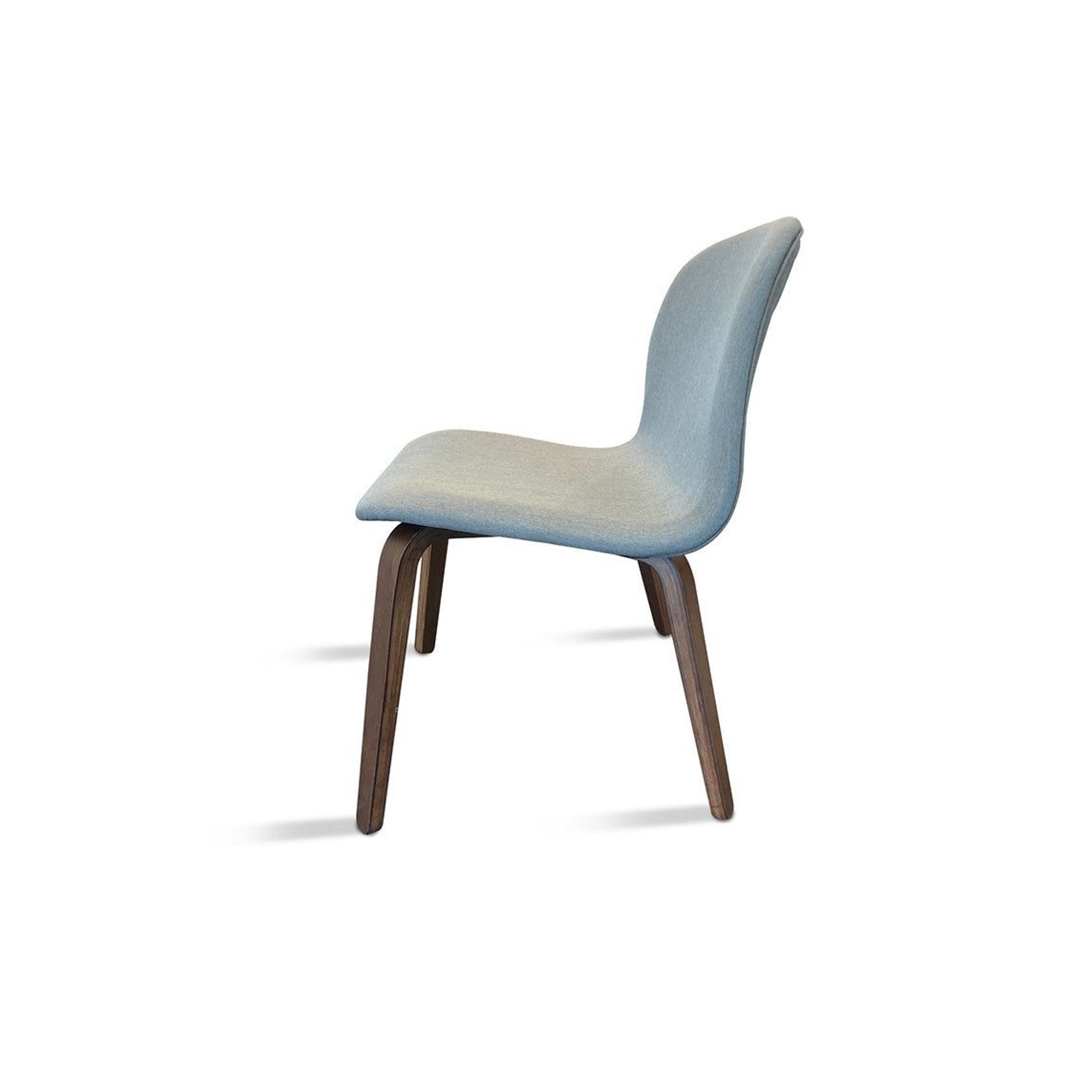 LOTTIE Lounge Chair - Walnut & Grey gallery detail image