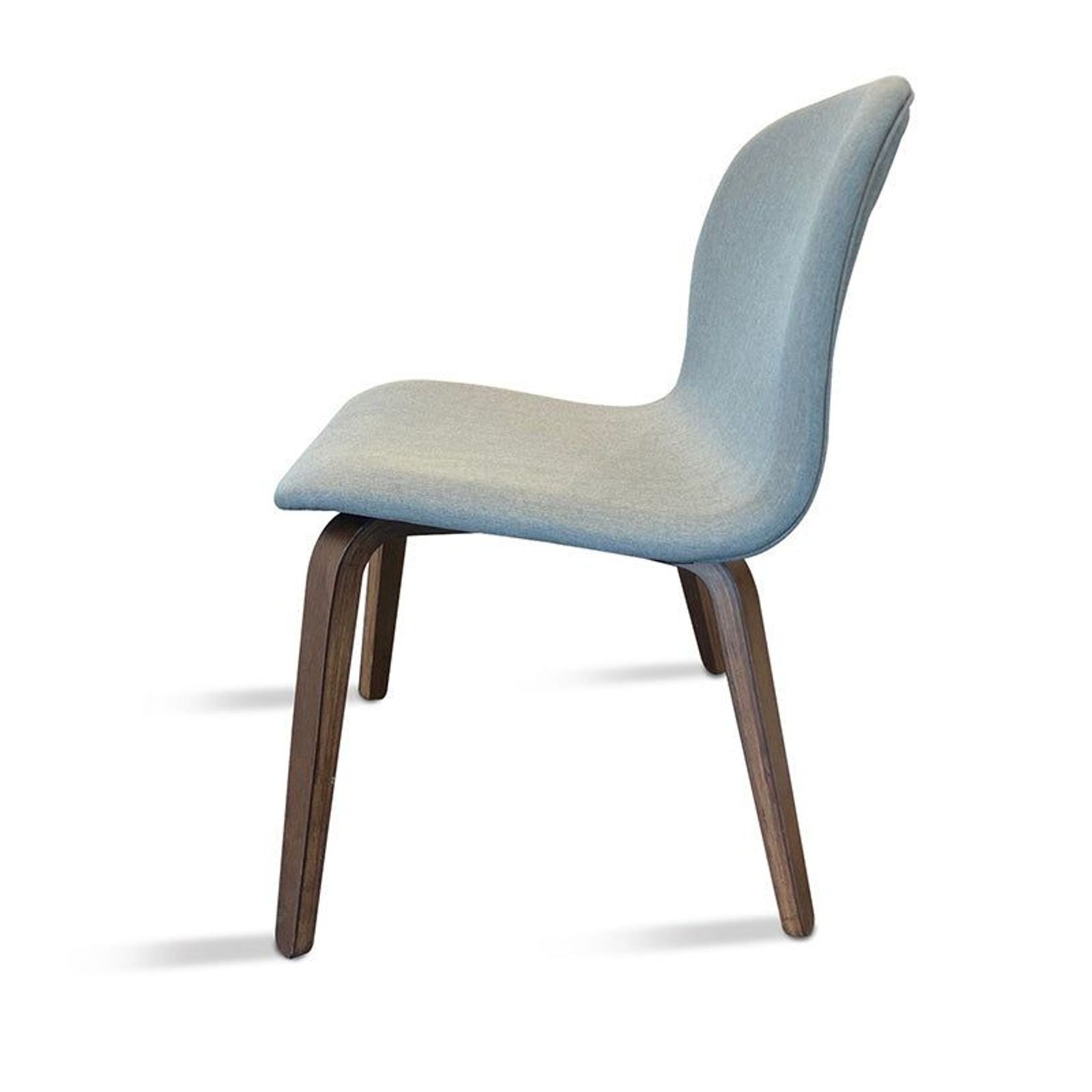 LOTTIE Lounge Chair - Walnut & Grey gallery detail image