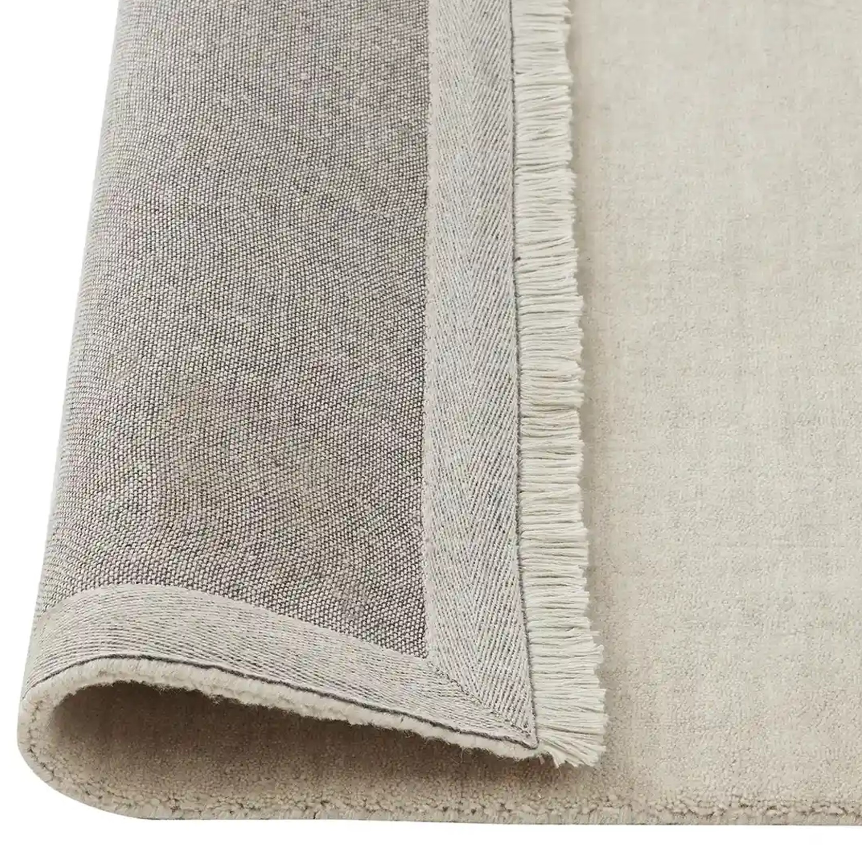 Weave Home Silvio Floor Rug - Ecru | NZ  Wool | Two Sizes gallery detail image