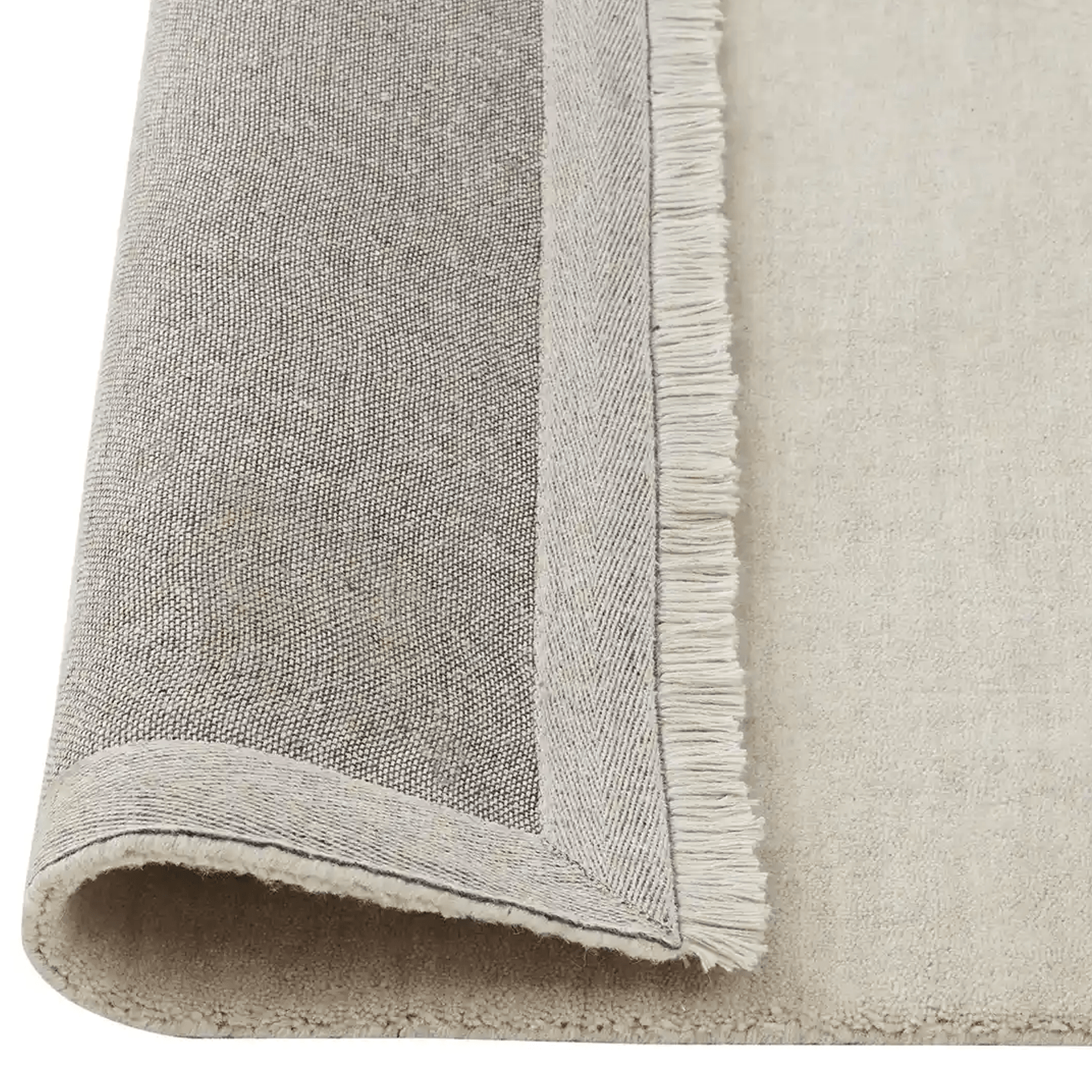 Weave Home Silvio Floor Rug - Ecru | NZ  Wool | Two Sizes gallery detail image