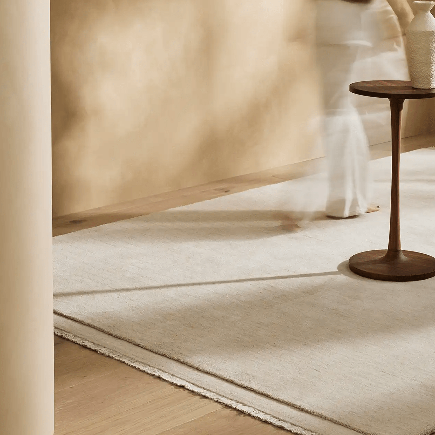 Weave Home Silvio Floor Rug - Ecru | NZ Wool | Two Sizes gallery detail image