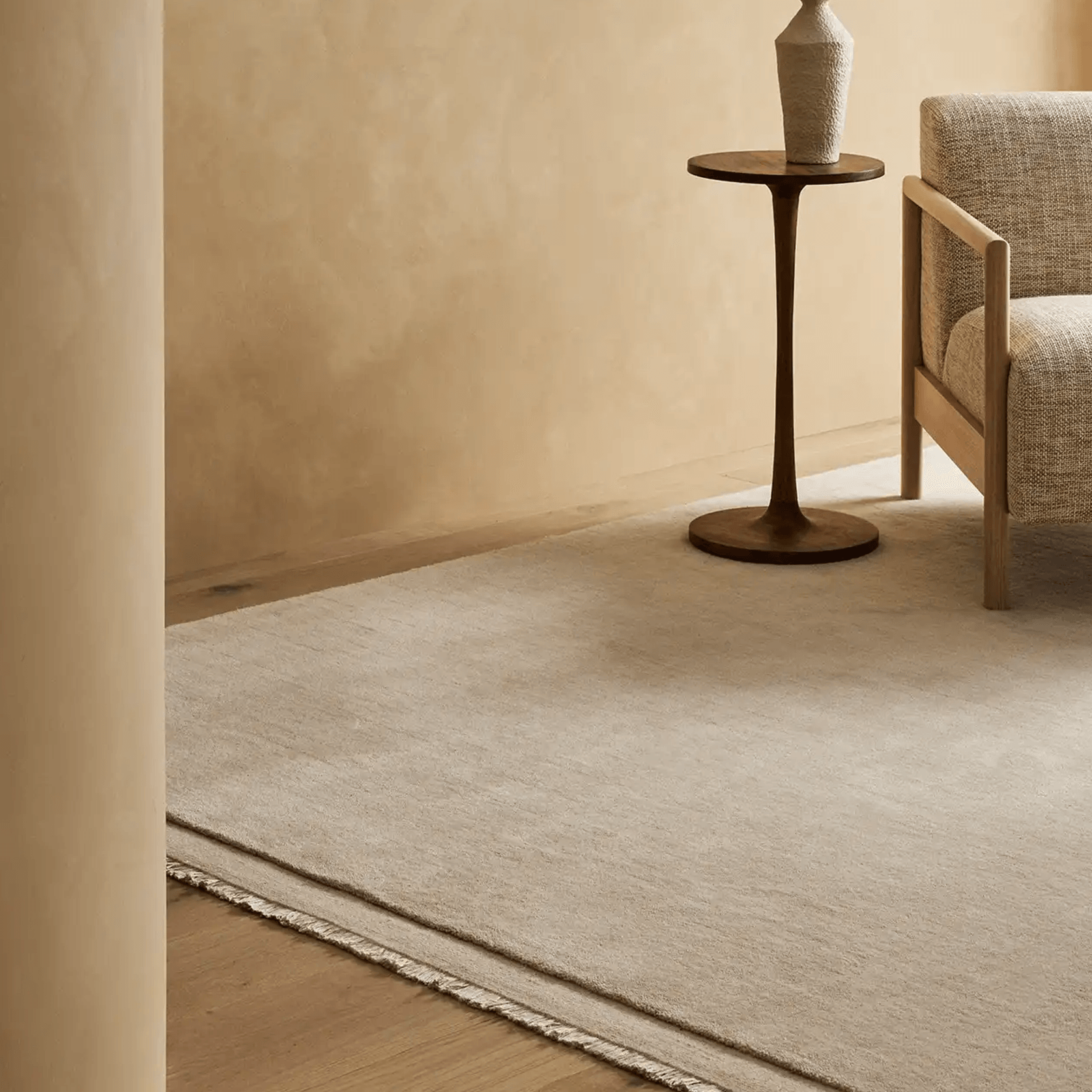Weave Home Silvio Floor Rug - Ecru | NZ Wool | Two Sizes gallery detail image