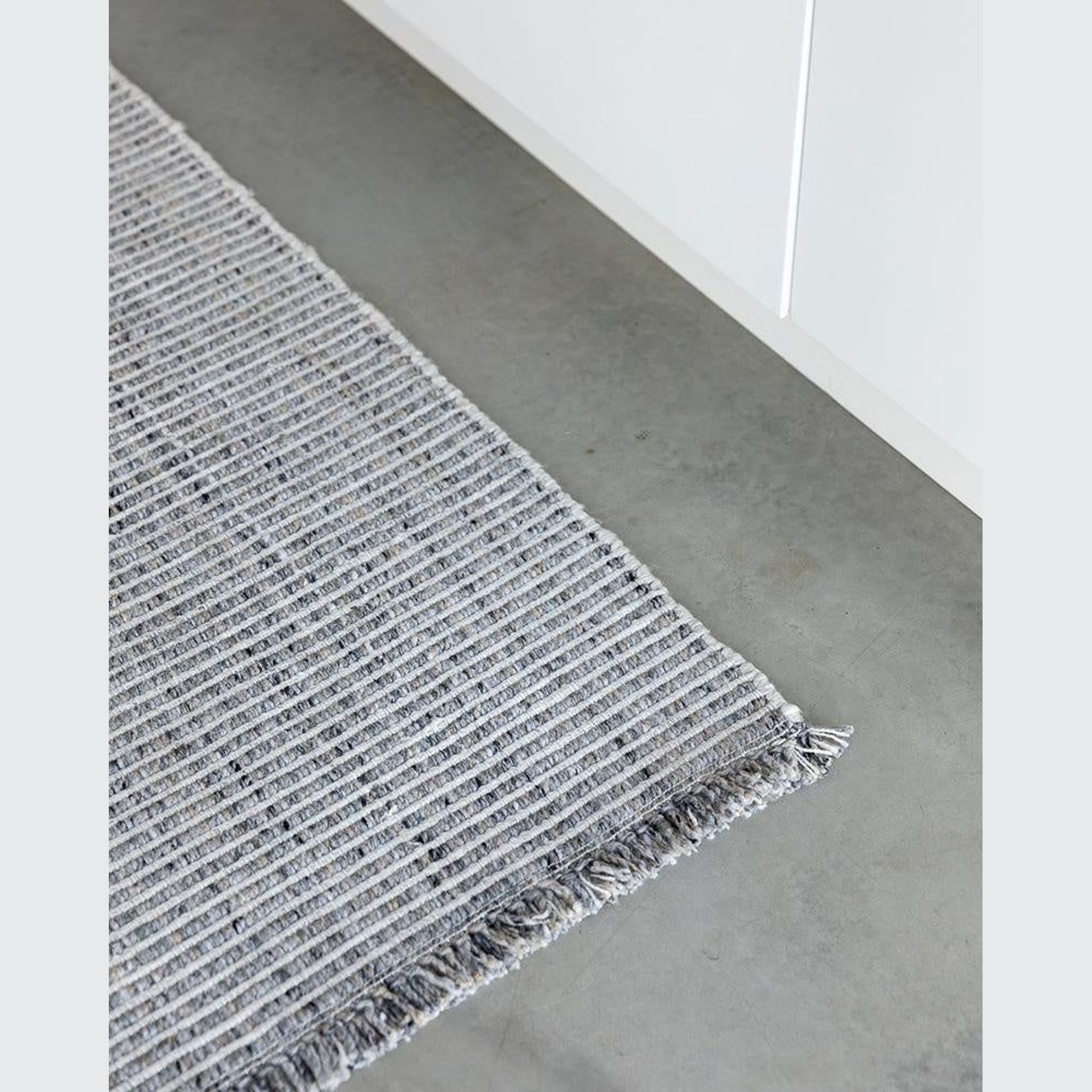 Baya Rhodes Floor Runner - Slate | Indoor or Outdoor gallery detail image