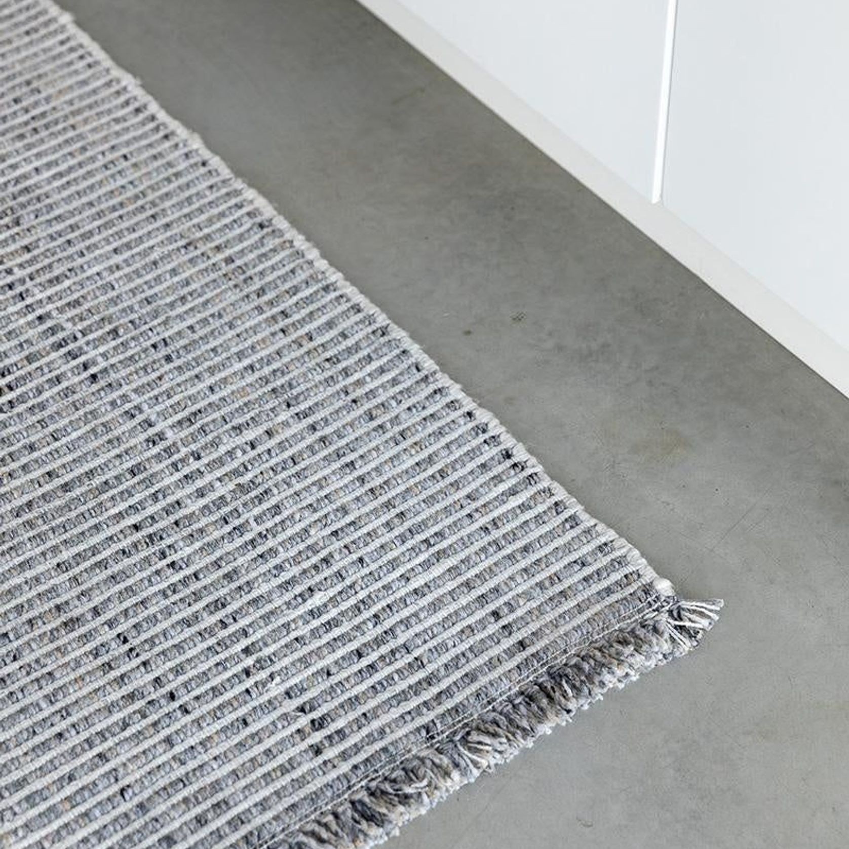 Baya Rhodes Floor Runner - Slate | Indoor or Outdoor gallery detail image