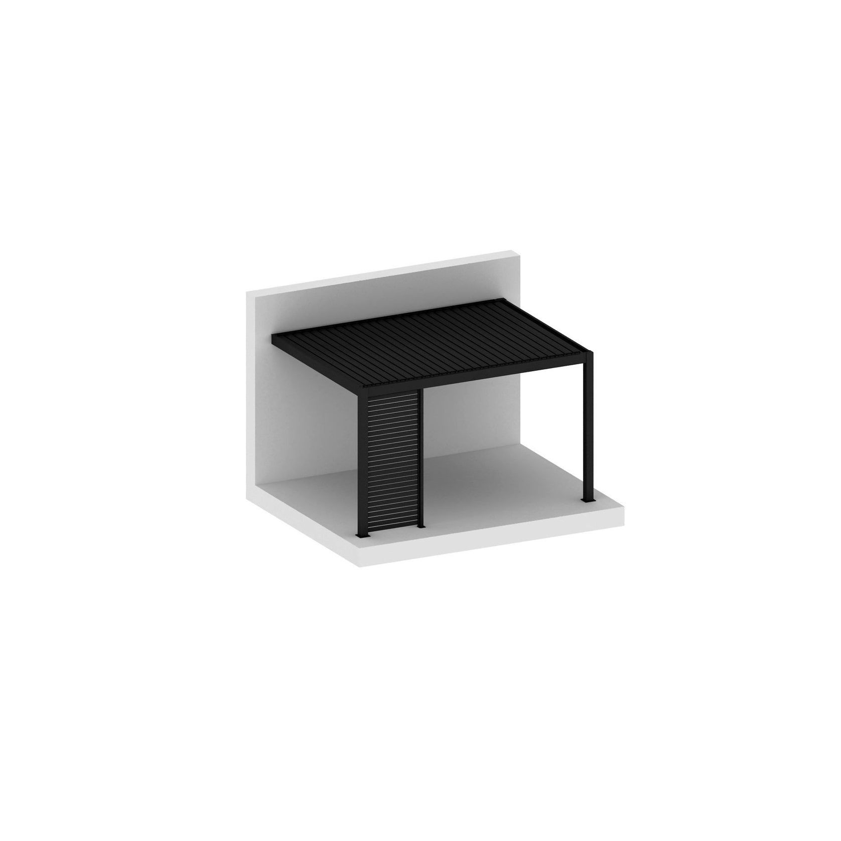 Baltic Wall Mounted Pergola Slatted Privacy Wall gallery detail image