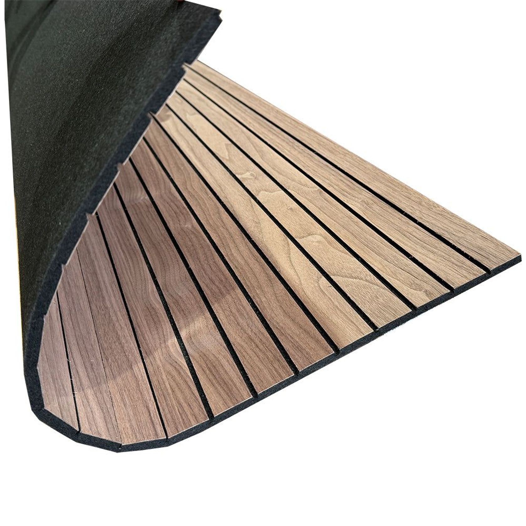 WOODFLEX Flexible Acoustic Wood Slat Wall Panel, Walnut gallery detail image