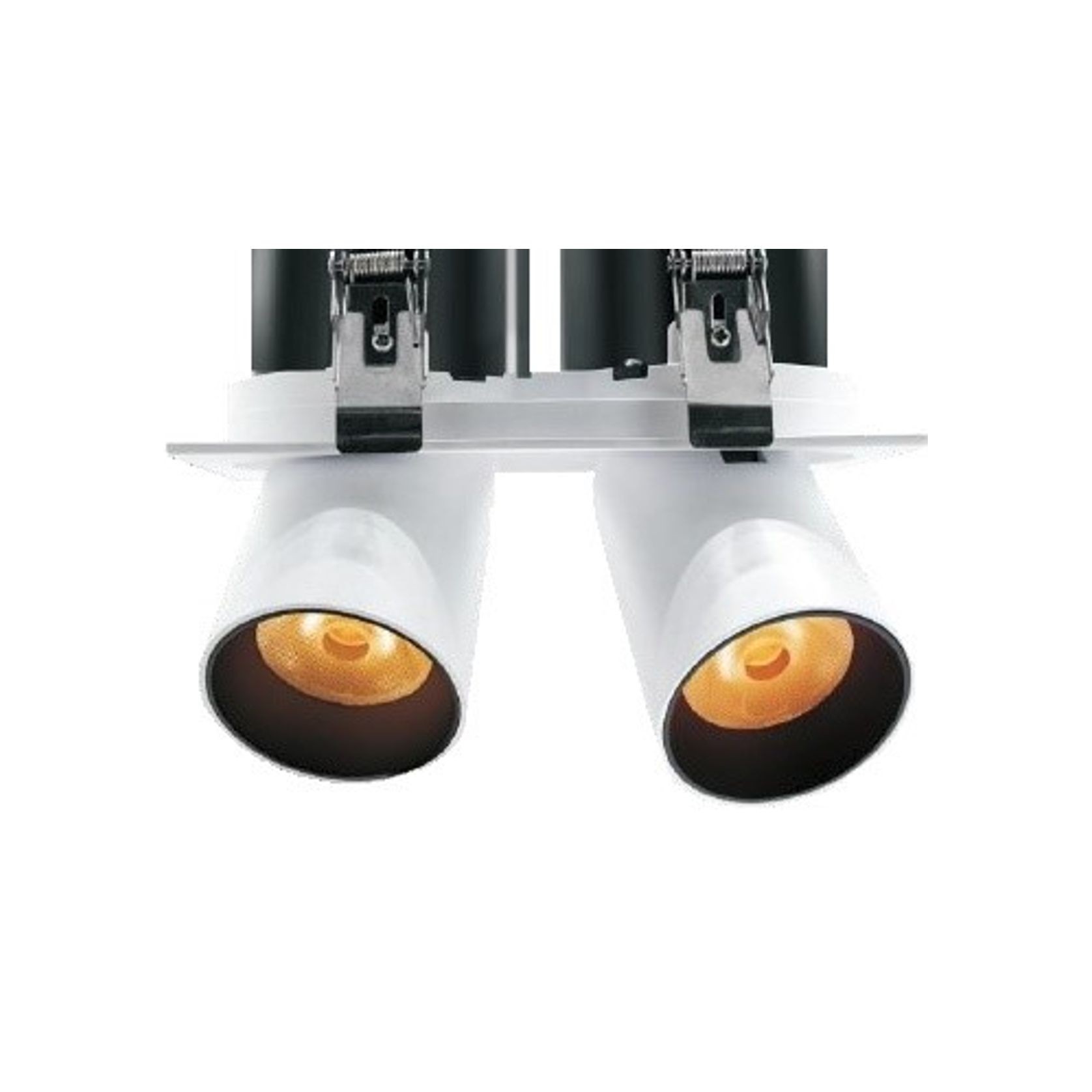 Twin Square Snoot 2x15W Feature Downlight gallery detail image