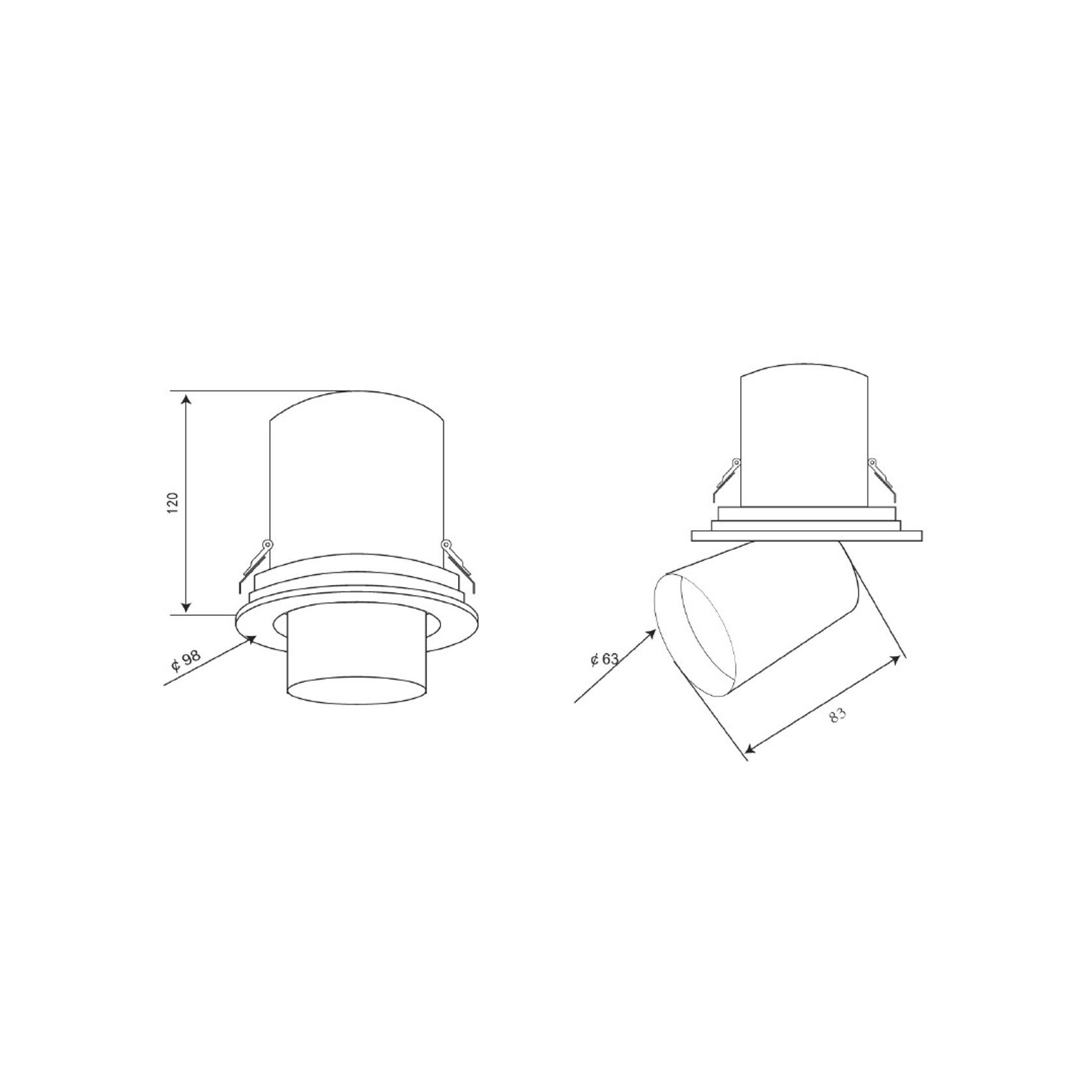 Snoot 10W Feature Downlight gallery detail image