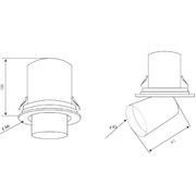 Round Snoot Downlight 12W gallery detail image