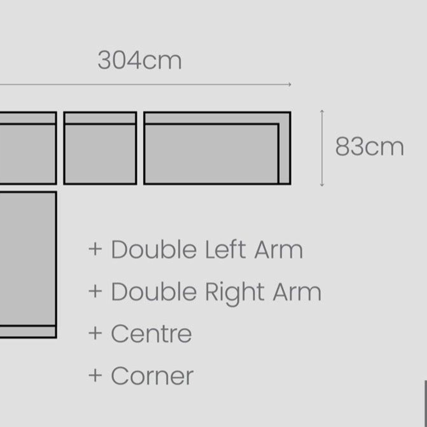 Tasman Alu Sofa Set 02 gallery detail image