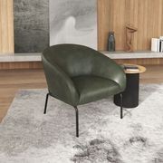 Solace Lounge Chair - Green Leather gallery detail image
