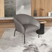 Solace Lounge Chair - Grey Leather gallery detail image