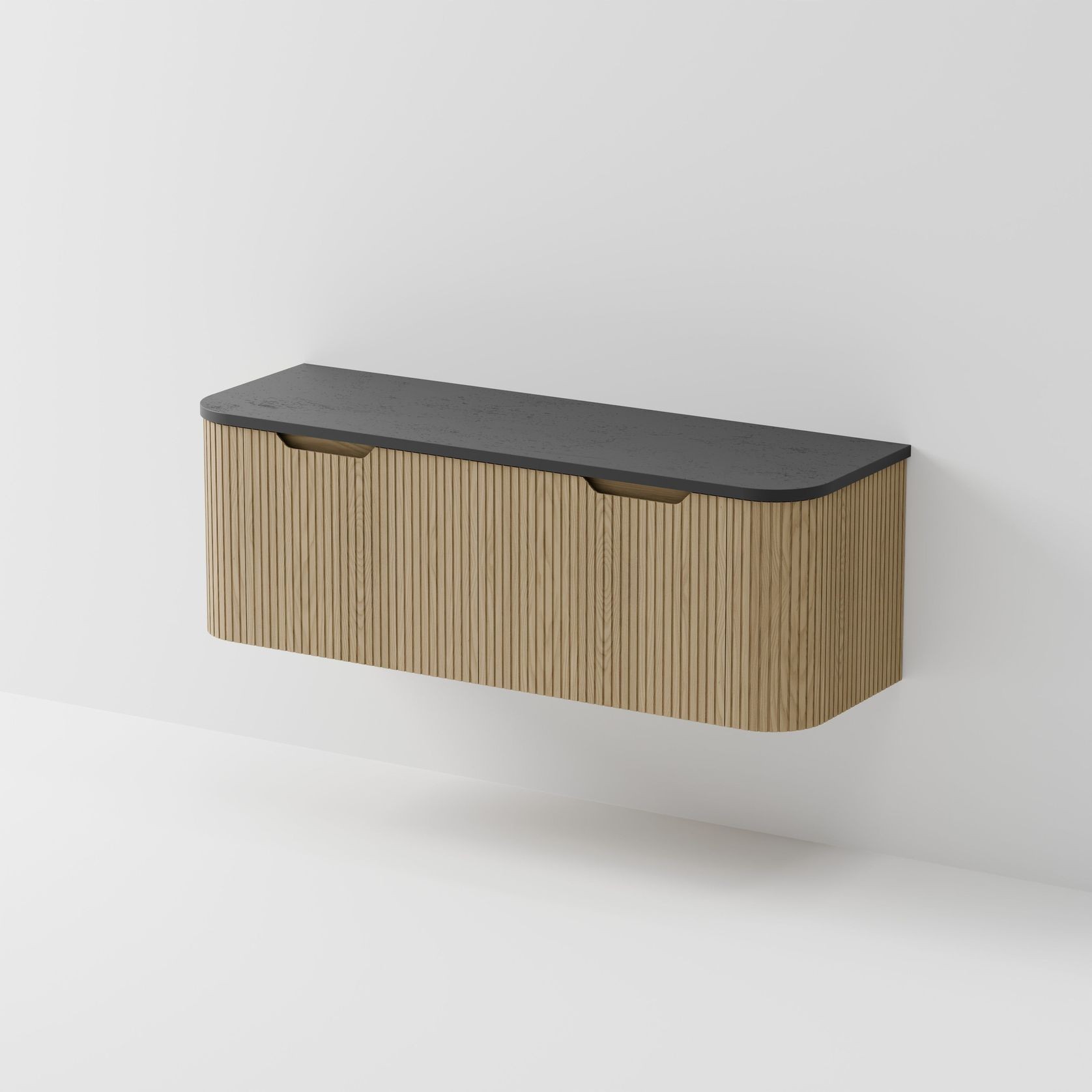 Sora 1500DB Vanity | Concrete Slab Top gallery detail image