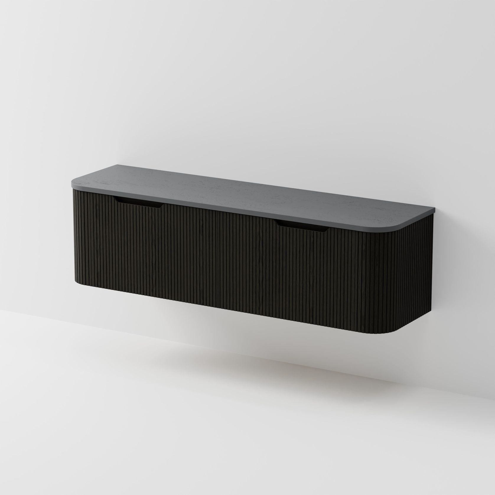 Sora 1800DB Vanity | Concrete Slab Top gallery detail image