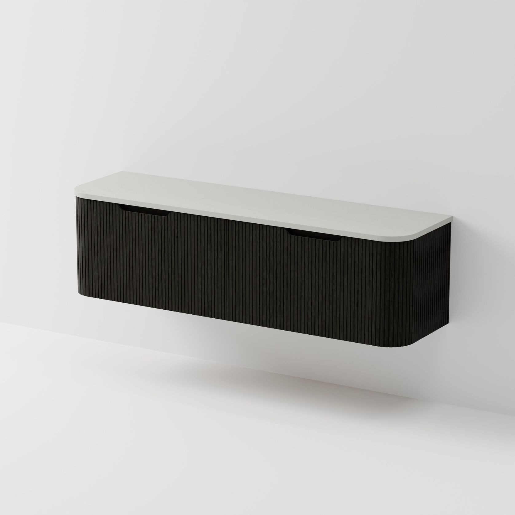 Sora 1800DB Vanity | Concrete Slab Top gallery detail image