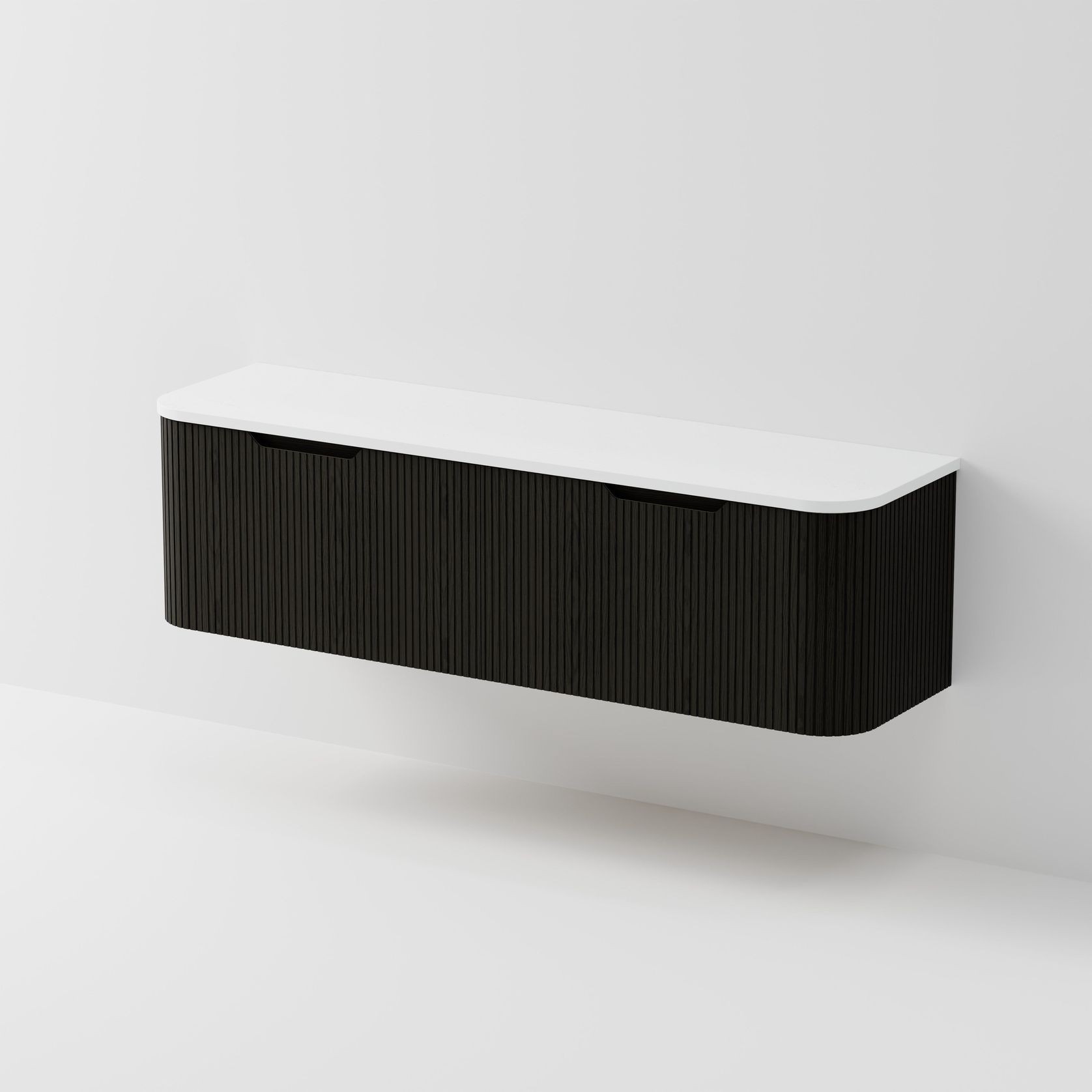 Sora 1800DB Vanity | Concrete Slab Top gallery detail image