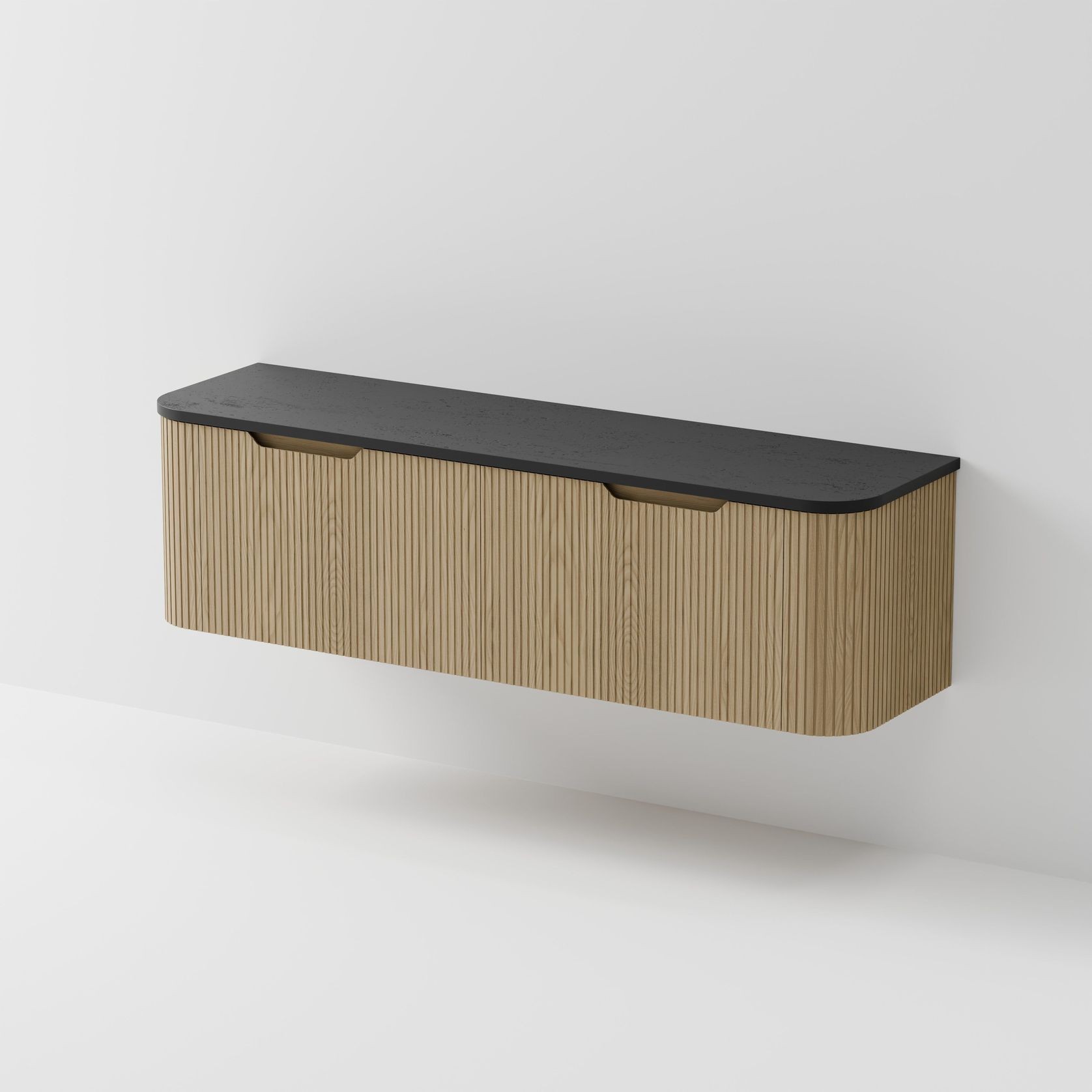 Sora 1800DB Vanity | Concrete Slab Top gallery detail image