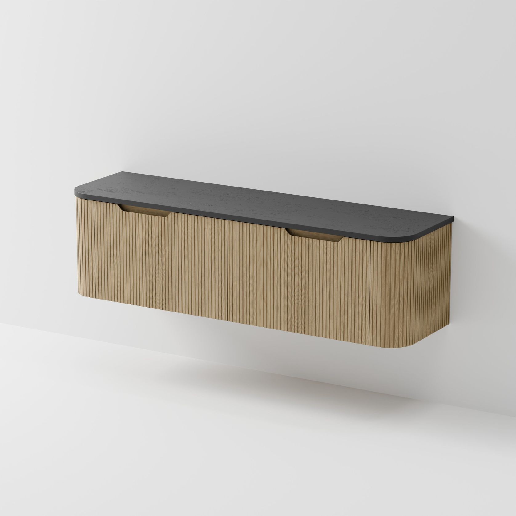 Sora 1800DB Vanity | Concrete Slab Top gallery detail image