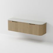 Sora 1800DB Vanity | Concrete Slab Top gallery detail image