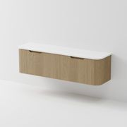 Sora 1800DB Vanity | Concrete Slab Top gallery detail image