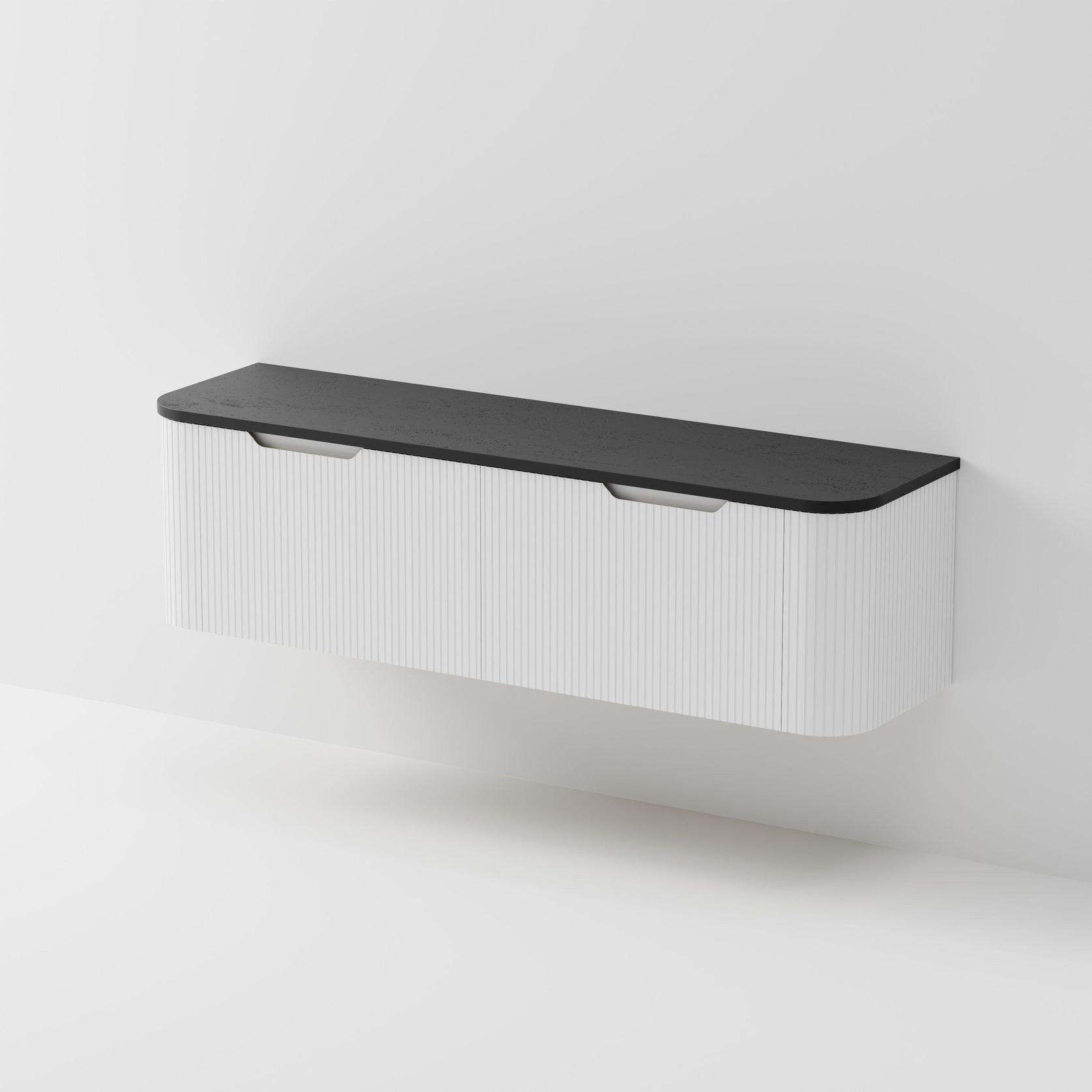 Sora 1800DB Vanity | Concrete Slab Top gallery detail image