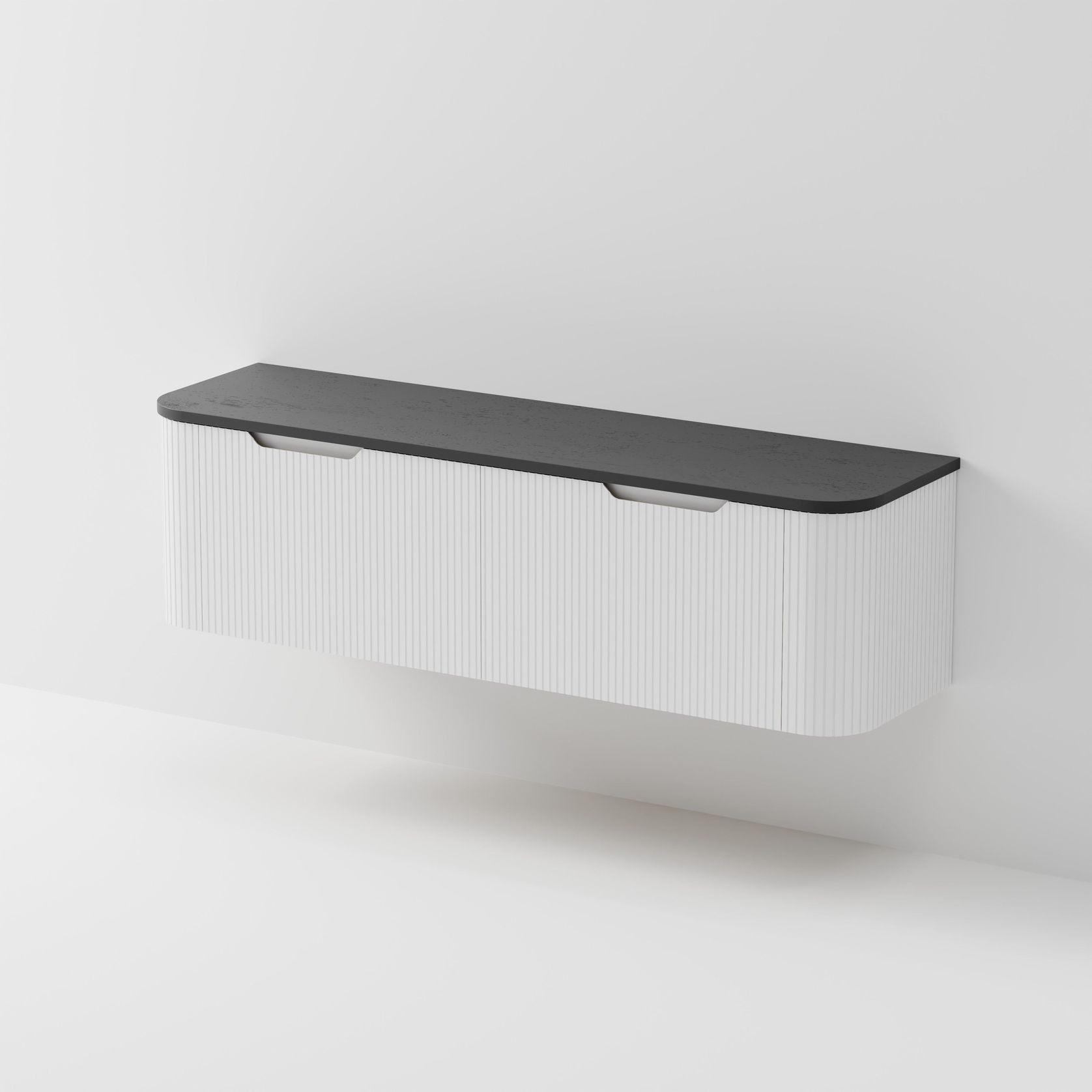 Sora 1800DB Vanity | Concrete Slab Top gallery detail image