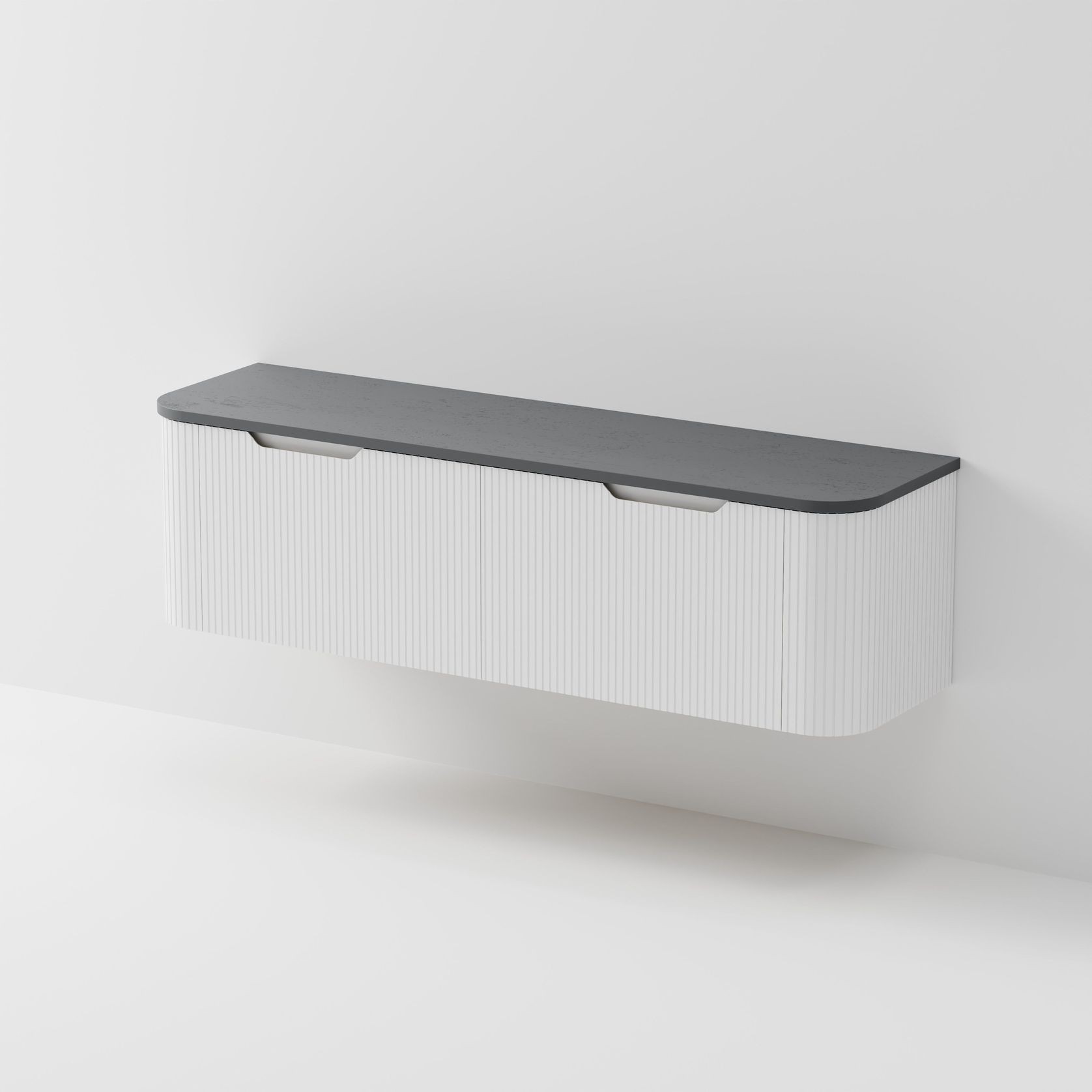 Sora 1800DB Vanity | Concrete Slab Top gallery detail image