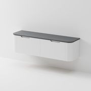 Sora 1800DB Vanity | Concrete Slab Top gallery detail image