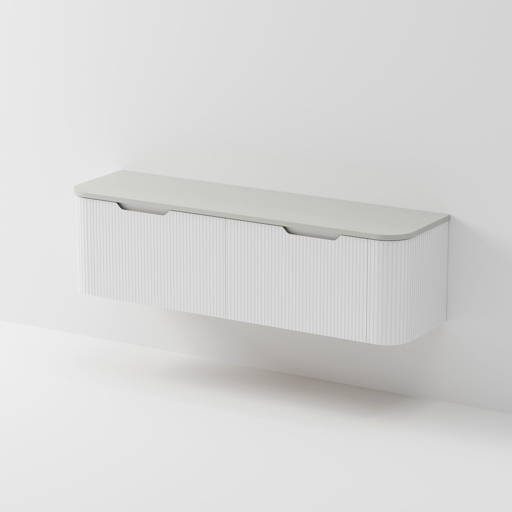 Sora 1800DB Vanity | Concrete Slab Top gallery detail image