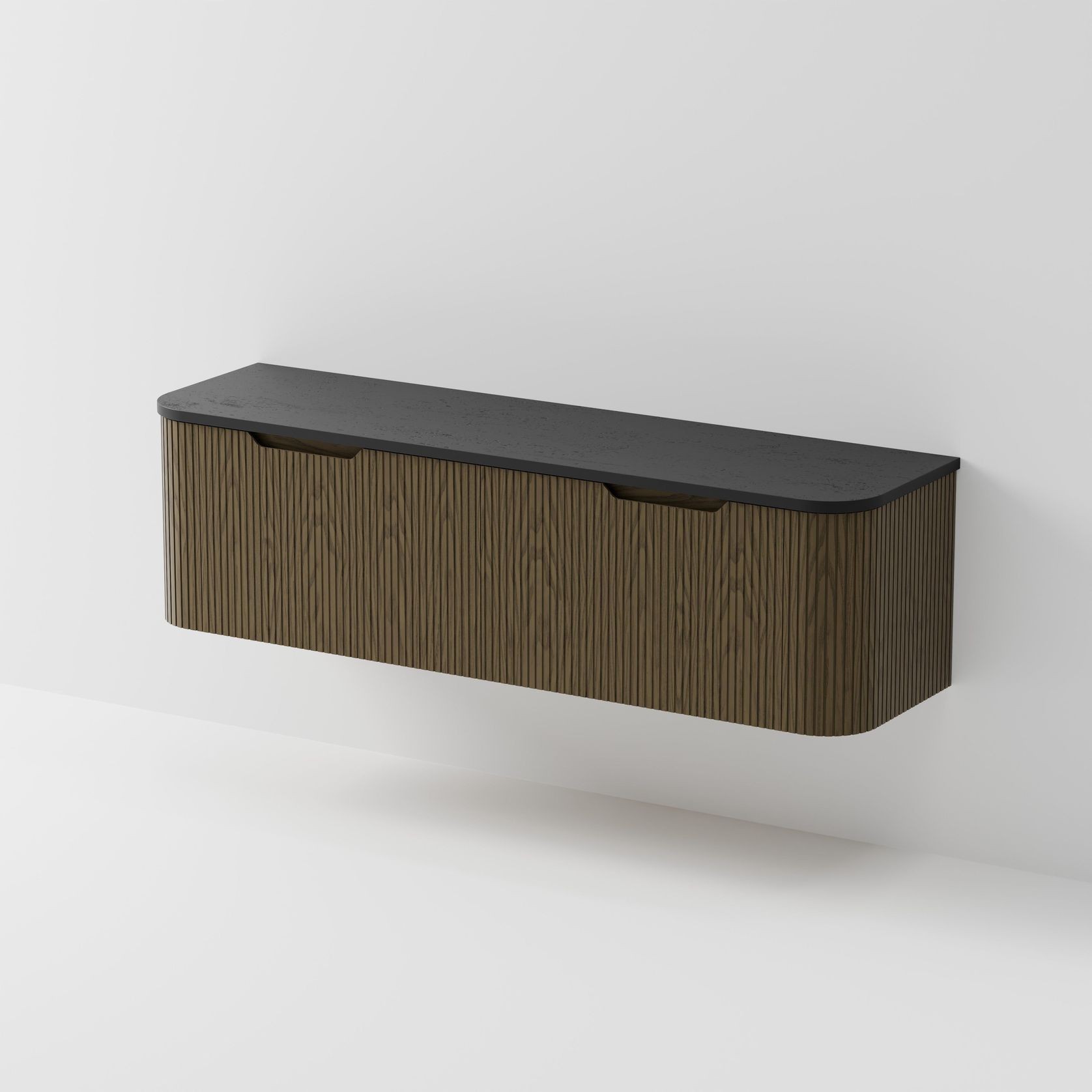 Sora 1800DB Vanity | Concrete Slab Top gallery detail image